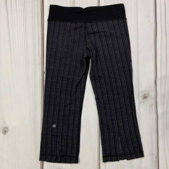 LULULEMON Gather& Crow crop leggings Zippy Wee September Black Sz 6 - Picture 7 of 10
